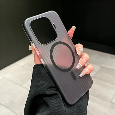 Etui magnetyczne do Xiaomi 17T Pro, matowe, antypoślizgowe, ochronne PC, odporność na wstrząsy - Czarny
