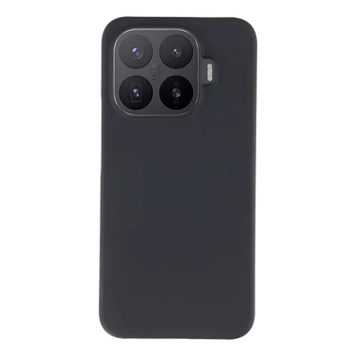 Voor Xiaomi 17T Hoes Hard PC Stootvrij Gefroste Minimalistische Telefoonhoes - Zwart