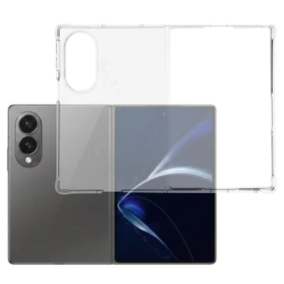 Чехол для Samsung Galaxy Z Fold8, прозрачный чехол из ТПУ с усиленными углами — прозрачный