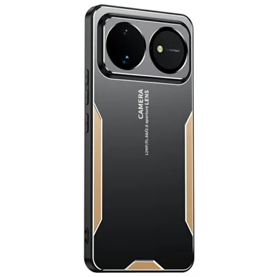 For Huawei nova 16 5G Telefonbeskyttelse i aluminiumslegering TPU PC bagside - Guld