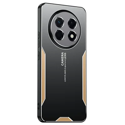 Coque de téléphone pour Honor X80 Pro Max 5G en alliage d'aluminium, TPU, PC - Or