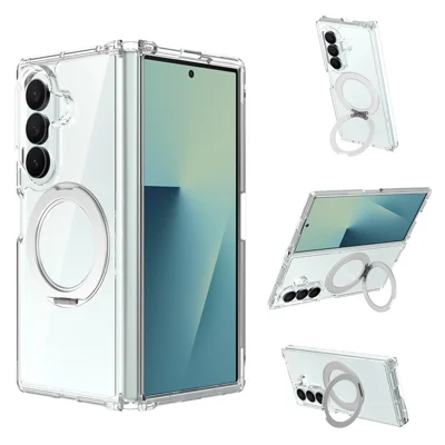 Étui magnétique pour Samsung Galaxy Z Fold8 Ultra, étui transparent résistant aux rayures en TPU + PC