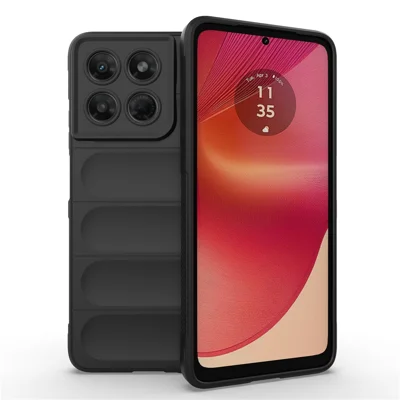 För Motorola Moto G37 5G / G47 5G Mobilskal Mot Stötar Mjuk TPU Robust Bakdel - Svart
