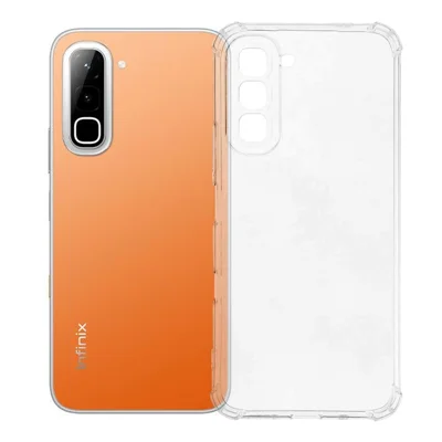 Pour Infinix Hot 70 Coque TPU Renforcée aux Coins Antichute - Transparente