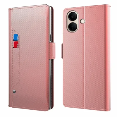 Custodia per vivo V70 Lite 5G in PU+TPU con chiusura magnetica e supporto - Oro rosa