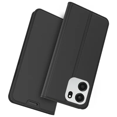 For OnePlus Nord CE6 5G Case PU Leather Telefoonhoesje met Kaarthouder en Stand - Zwart