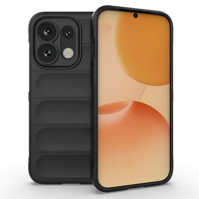 Etui do telefonu Oppo Reno16 Pro 5G (Global) / Reno16 5G (Global) Antywypadkowe miękkie z tworzywa TPU wytrzymała tylna obudowa – Czarny