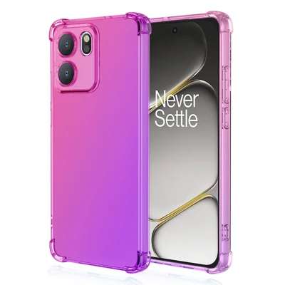 Obudowa do OnePlus Nord CE6 5G, kolor gradientu, z tworzywa TPU, antyuderzeniowa - różowy / fioletowy
