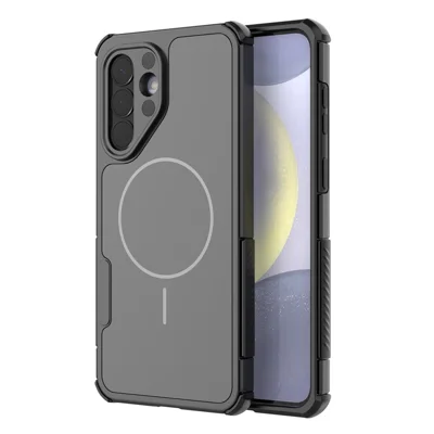 Custodia Magnetica per Samsung Galaxy A57 5G, Custodia Antishock con Airbag in PC+TPU - Nero