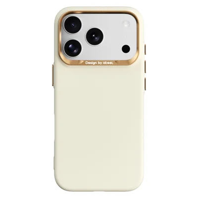 ABEEL For iPhone 17 Pro  /  18 Pro Magnetic Case Liquid Silicone Skin Feel PC Phone Cover - Yellow