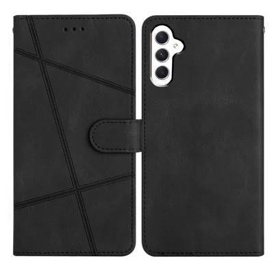 Til Samsung Galaxy A18 4G Taske Crazy Horse-struktur PU-læder Wallet Standskærm - Sort