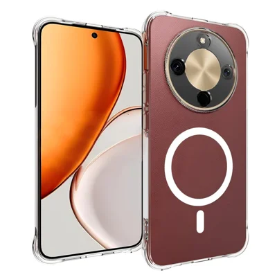  WANLONFENG til Honor X70 5G / Honor X9d 5G / Honor Magic8 Lite 5G TM1 Series 2,0 mm Magnetisk Case Gennemsigtigt TPU Telefon Bagdæksel - Transparent