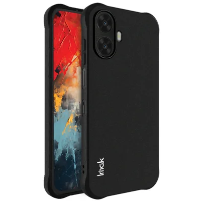 IMAK для TCL K70 Nxtpaper 5G Чехол TPU Защита от ударов с воздушной подушкой - Матовый черный - Матовый черный