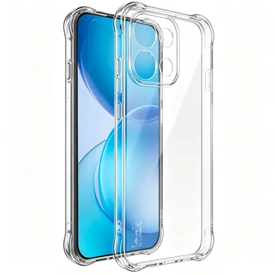IMAK för Oppo Reno16 FS 5G / Oppo Reno16 F 5G Skal TPU Mobilskal Luftkudde Skokännande Skydd - Transparent - Transparent