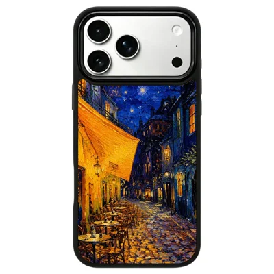 For iPhone 18 Pro Max / 17 Pro Max Magnetic Case Dynamic Art Series UV Pattern Print PC + Silicone Phone Cover - ZX0026