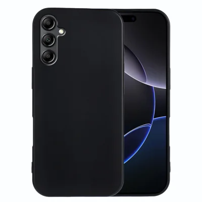 For Samsung Galaxy A18 4G TPU Case Soft Matte Anti-fingerprint Phone Back Cover - Sort
