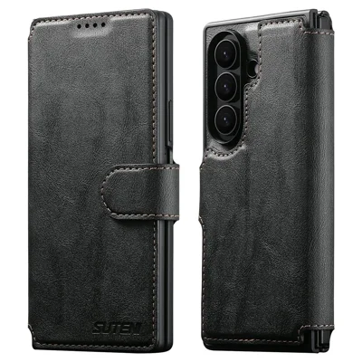 SUTENI Q-05 til Samsung Galaxy Z Fold8 Ultra Case 2 i 1 Magnetisk Aftagelig Læder + PC Wallet Telefondækning - Sort