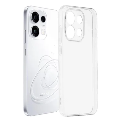 For Oppo Reno16 F 5G Back Cover Ultra Thin Flexible TPU Clear Phone Case - Transparent