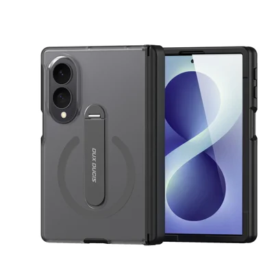  DUX DUCIS for Samsung Galaxy Z Fold8 Kind Series Magnetic Case Kickstand TPU+PC Matte Phone Cover - Black