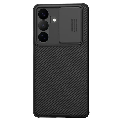 NILLKIN Camshield Pro Serie für Samsung Galaxy S26 FE Hülle PC + TPU Handyhülle mit Kamerasschieber - Schwarz