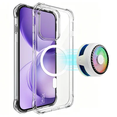 IMAk dla Oppo Reno16 Pro 5G (Global) / Oppo Reno16 5G (Global) Obudowa magnetyczna Airbag ochrona przed wstrząsami pokrywa telefoniczna TPU - Przezroczysta - Przezroczysta