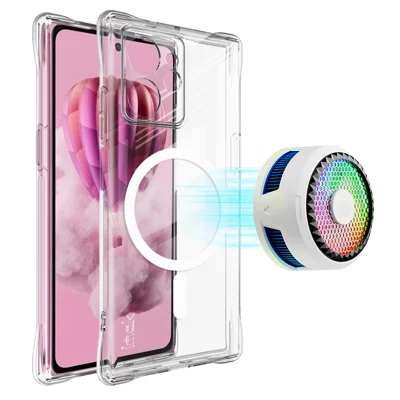 IMAK for HMD Skyline Magnetic Case Airbag Shockproof Protection TPU Phone Cover - Transparent