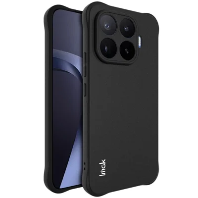 IMAK pour Xiaomi 17T Pro Coque TPU Housse de Téléphone Antichoc avec Airbag - Noir Mat - Noir Mat