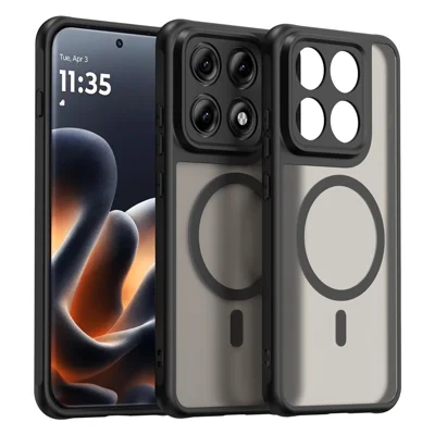 Großhandelskauf für Motorola Edge 70 Pro 5G / Edge 70 Pro+ 5G Magnetische Hülle, Anti-Drop, Matt PC + TPU Handyhülle - Schwarz