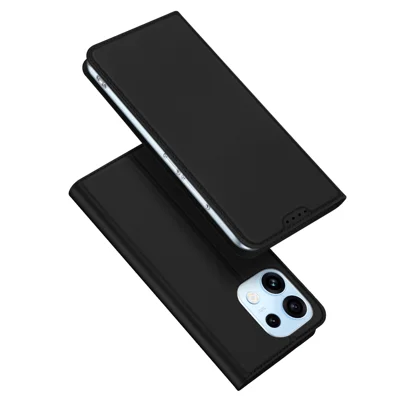  DUX DUCIS til Oppo Reno16 5G (Kina) / Oppo Reno16 Pro 5G (Global) / Oppo Reno16 5G (Global) Skin Pro Series Læder Stående Cover Kortholder - Sort