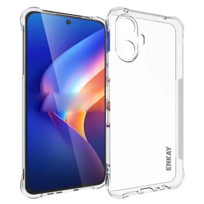  HAT PRINCE for TCL K70 Nxtpaper 5G ENKAY  Clear Phone Case Shockproof Anti-slip TPU Cover - Transparent