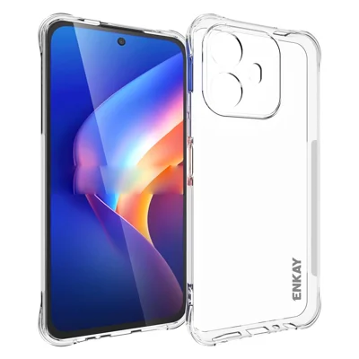 HAT PRINCE for TCL K70 Power 4G ENKAY  Clear Phone Case Shockproof Anti-slip TPU Cover - Transparent
