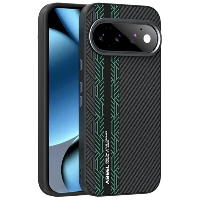 ABEEL For Google Pixel 11 Pro Magnetic Case PC + TPU + Aluminum Alloy + PU Leather Slim Phone Back Cover - Texture 2