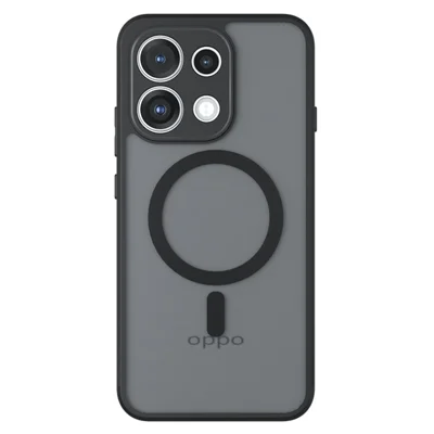 For Oppo Reno16 F 5G / Reno16 FS 5G Magnetisk TPU + PC Skærmtilbehør med Matt Overflade - Sort
