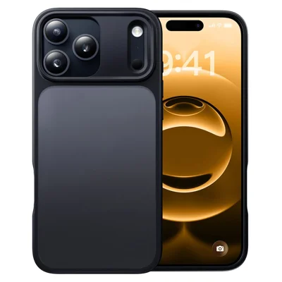CASEKOO для iPhone 18 Pro / 17 Pro Чехол PC + TPU Матовый Антиотпечатков Обложка для Телефона - Черный