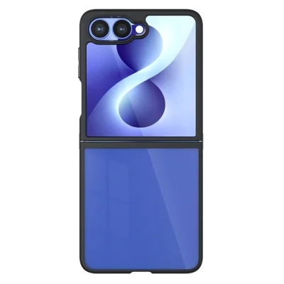 Capa para Samsung Galaxy Z Flip8 TPU + PC Capa à Prova de Choques - Transparente