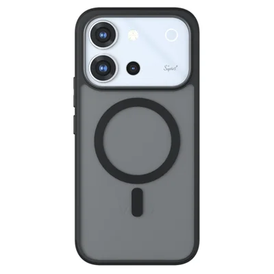 For vivo S60 5G Magnetic Case TPU + PC Matte Skin Touch Phone Cover - Black