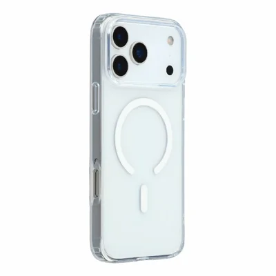 MUTURAL iPhone 18 Pro Max / 17 Pro Max Housse Compatible avec MagSafe Coque Transparente en TPU + PC - Transparent