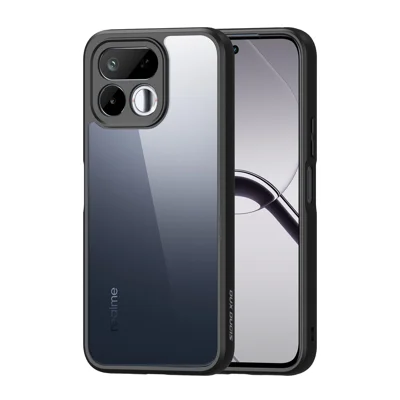 DUX DUCIS pour Realme 16T 5G Série Aimo Coque de téléphone transparente en PC + TPU (certification REACH) - Noir