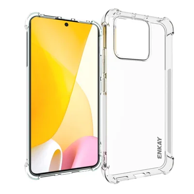 Enkay Hat Prince Mobilfunkkoffer Für Xiaomi 13, Verdickte Ecken Flexible Tpu-telefonabdeckung Anti-schlupf-streifenkante Clear Phone Shell