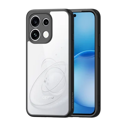 DUX DUCIS para Oppo Reno16 FS 5G / Oppo Reno16 F 5G Série Aimo Capa Traseira Transparente em PC + TPU (Certificação REACH) - Preto