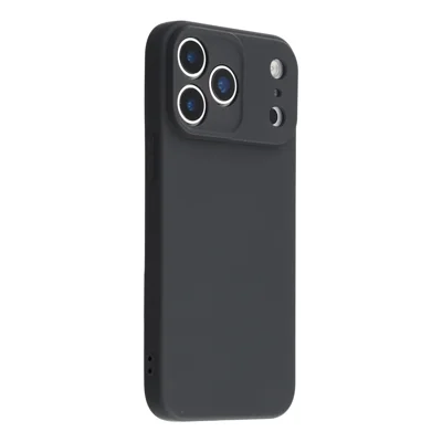 For iPhone 18 Pro Max / 17 Pro Max Case TPU Back Soft Anti-Scratch Fiber Lining Phone Cover - Black