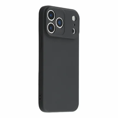 For iPhone 18 Pro  /  17 Pro Case TPU Back Soft Anti-Scratch Fiber Lining Phone Cover - Black