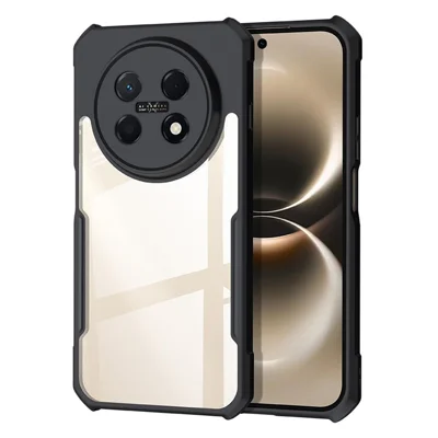 XUNDD Obudowa na Huawei nova 15 Max Obudowa przeciwwypadkowa TPU + Akrylowa przezroczysta obudowa tylna - Czarny