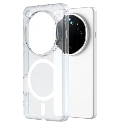 LEREACH TOC Series for Oppo Find X9 Ultra 5G Magnetic Case TPU + Acrylic Phone Cover - Transparent