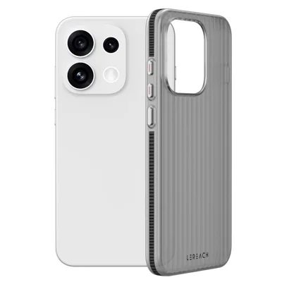 LEREACH TOC-serie til Oppo Reno16 5G (Global) / Reno16 Pro 5G (Global) Taske med strømmende gitter i PC – Sort