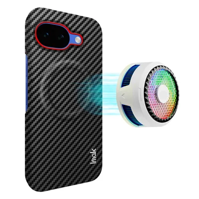 IMAK for Google Pixel 10a Ruiyi Series Magnetic Case Carbon Fiber Texture Leather + PC Phone Cover - As Shown