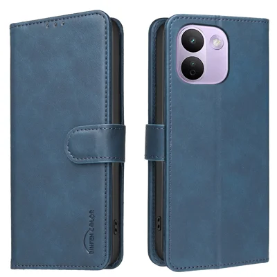BINFEN COLOR for Xiaomi Redmi Note 17 Pro Max 5G / Note 17 Pro+ 5G BF37 Case RFID Blocking Wallet Stand Leather Phone Cover - Blue