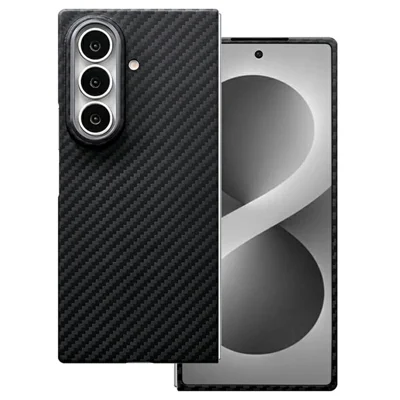 For Samsung Galaxy Z Fold8 Ultra Magnetic Case 1500D groft struktureret aramidfiber-telebeskyttelse med metalobjektivramme