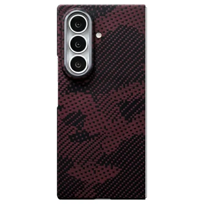For Samsung Galaxy Z Fold8 Ultra Magnetic Case Camouflage Pattern Aramid Fiber Phone Cover with Metal Lens Frame