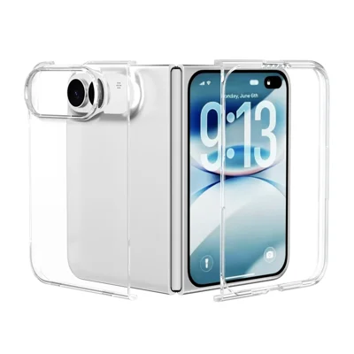 Прозрачный чехол для iPhone Fold, ударопрочный, из жесткого поликарбоната